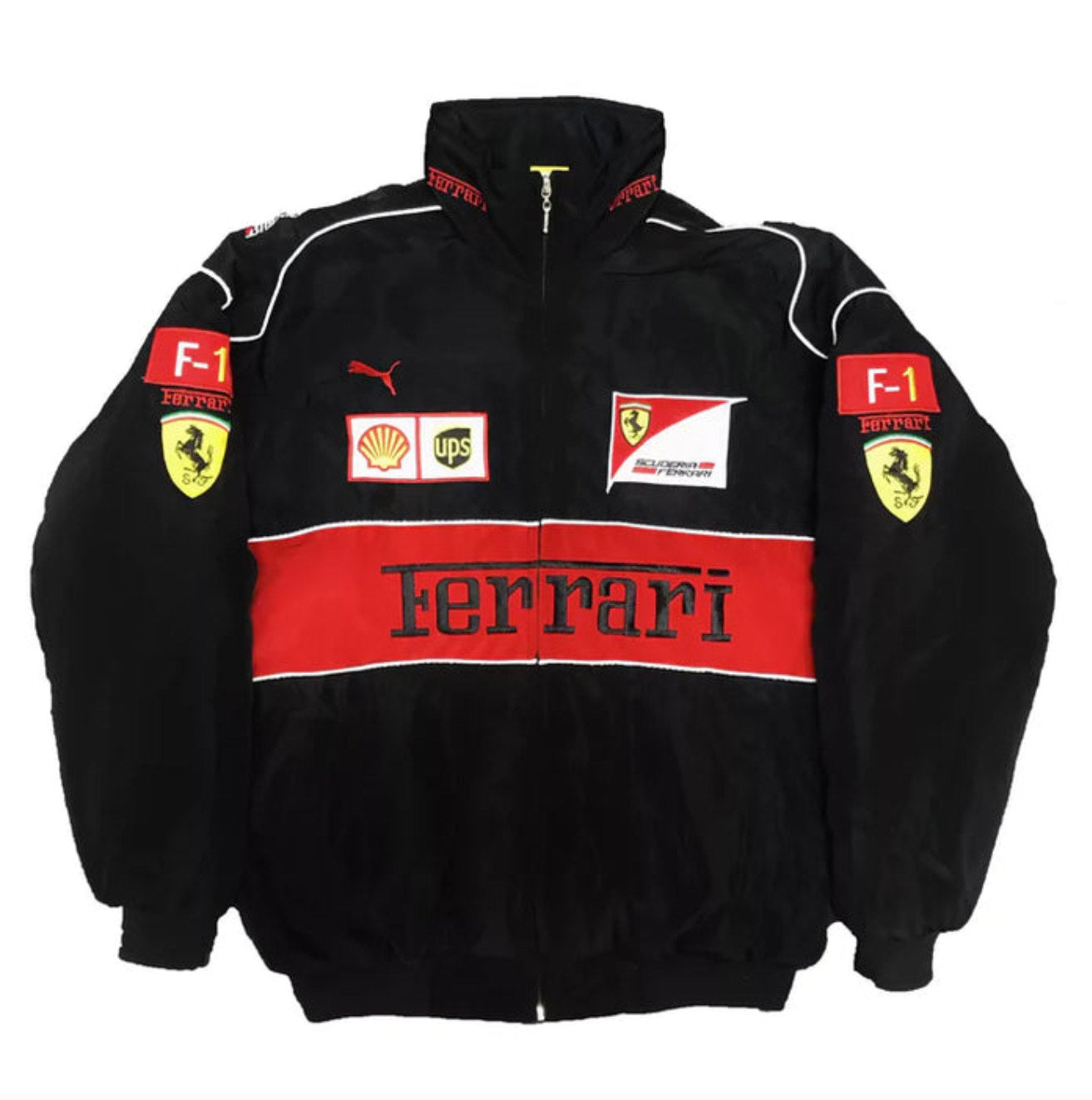 Ferrari F1 Team Racing Jacket – Black Edition (Unisex)
